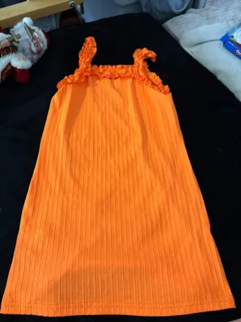 Robe orange fluo fille 5 ans SHEIN