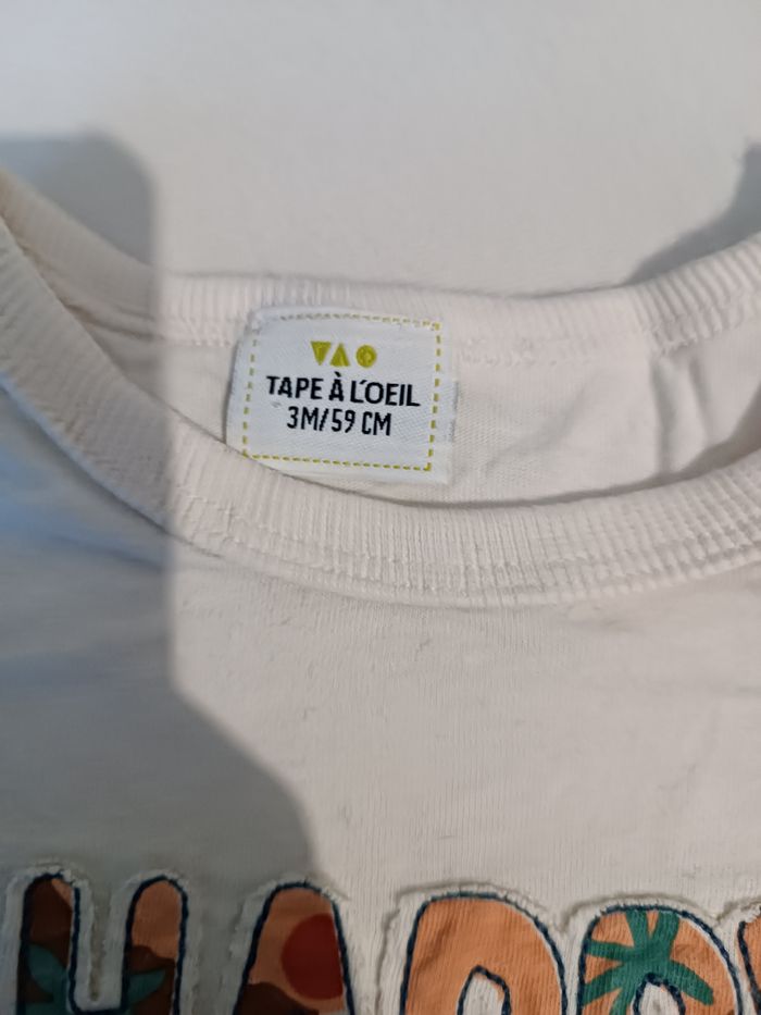 T shirt beige - photo numéro 2