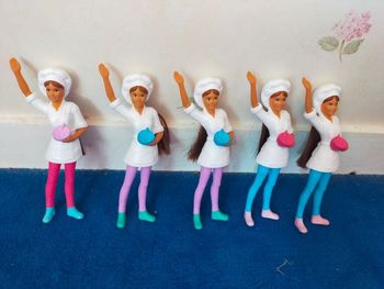 Lot 5 poupées 14 CMS pâtissières