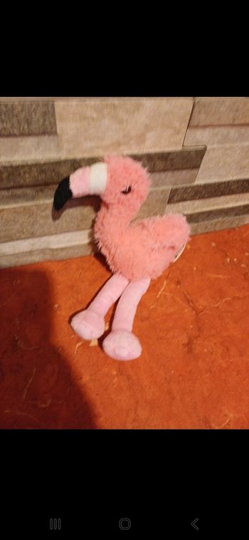 Peluche flamant rose