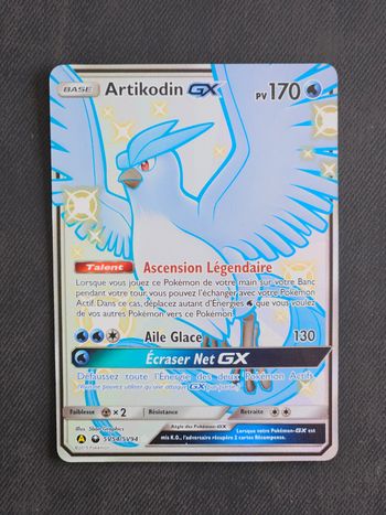 Carte Pokemon Artikodin GX Destinées Occultes SV54/SV94