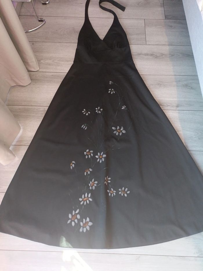 Magnifique robe dos nu noire originale T M