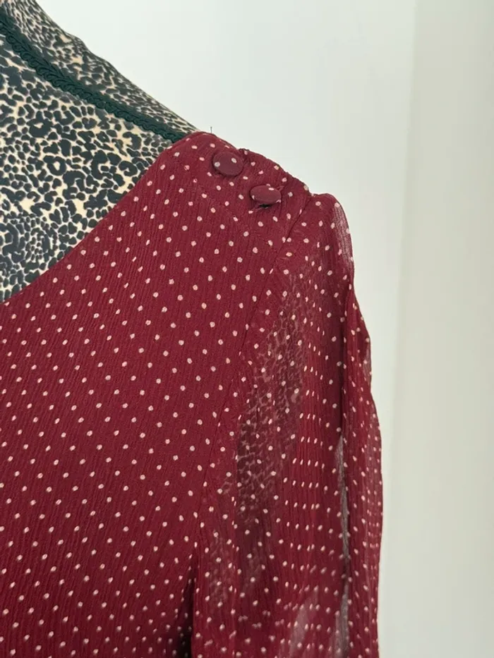 Robe à pois Sézane en soie - photo numéro 3