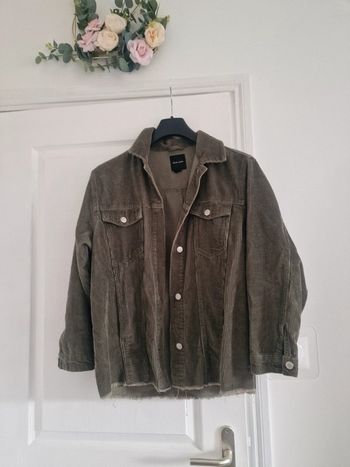 Veste/Surchemise kaki cotelé