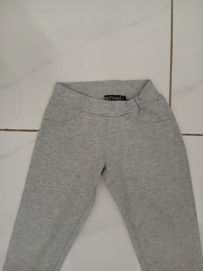 Pantalon en coton fille taille 4 ans 2 poche devant et derrierr - photo numéro 7