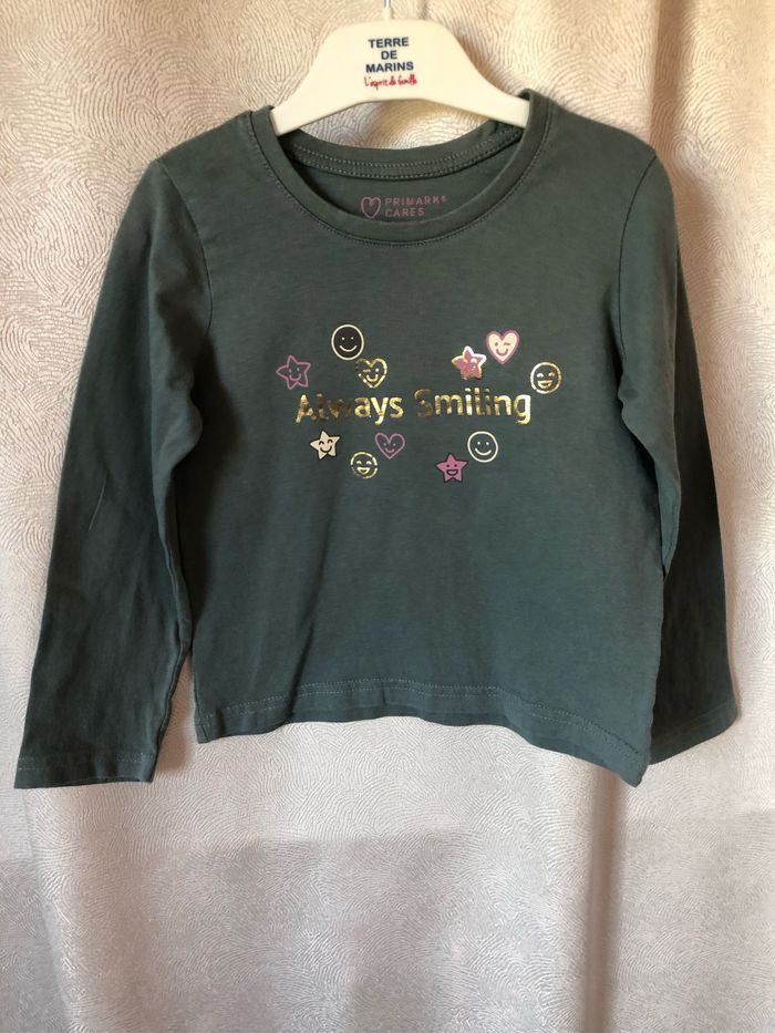 T-shirt vert imprimé doré 4-5 ans Primark