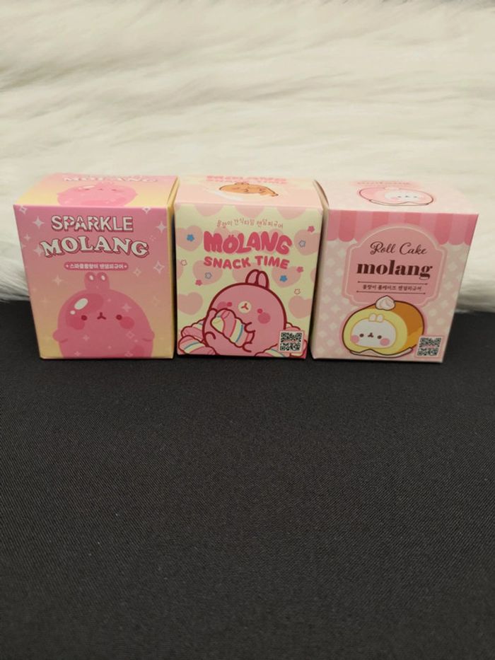 Lot de 3 boîtes surprises Molang "rose" - Éditions Sparkle, Snack Time & Roll Cake - photo numéro 2