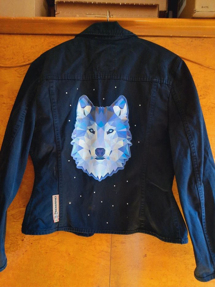 Veste Cimarron customisée loup L - photo numéro 2