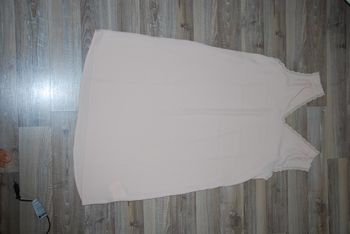 Robe cérémonie camaïeu rose col V taille 40 neuve