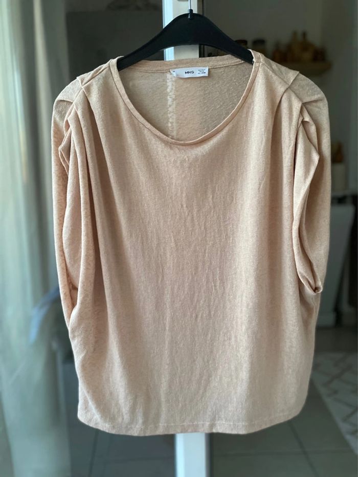 Haut top beige Mango 38 - photo numéro 2