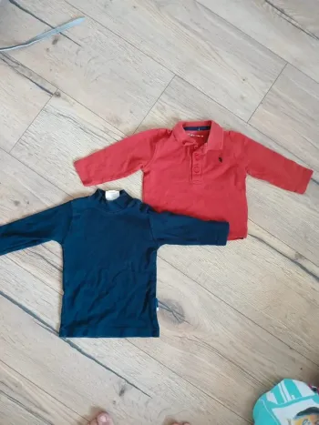 Lot de 2 tee shorts manches longues gémo 6 mois