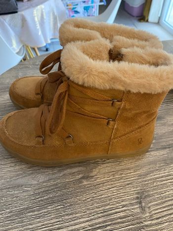 Bottines marrons fourrures