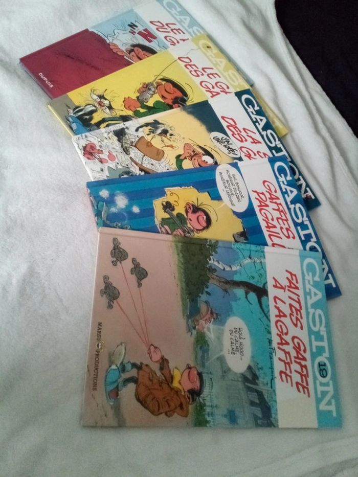 Lot de 5 bd Gaston lagaffe 11 15 17 19 19