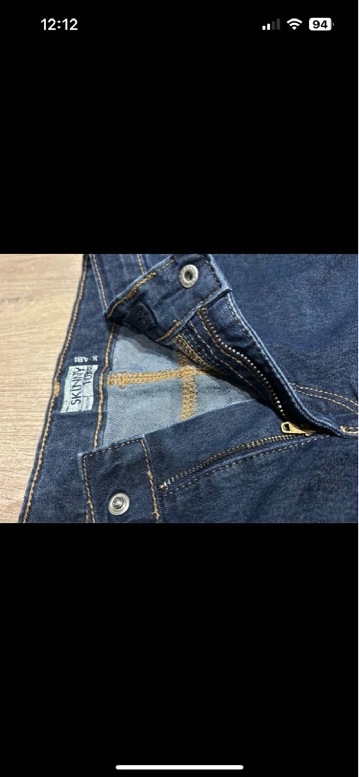 Pantalon jean bleu 10 ans skinny - photo numéro 5