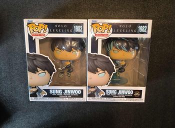 Lot 2 Figurines Funko Pop / Sung Jinwoo 1982 / Solo Leveling / ( 1 Glow Chase + 1 Normal )