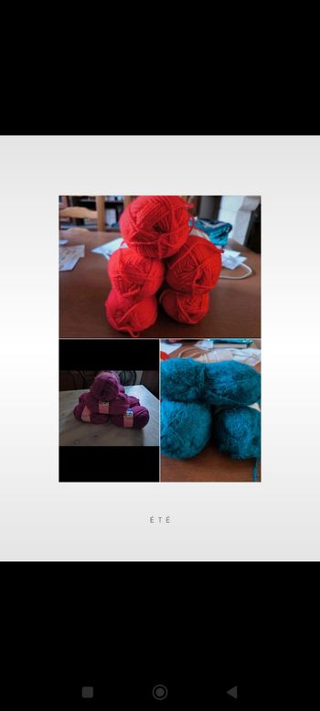 Lot de 15 pelotes de laine