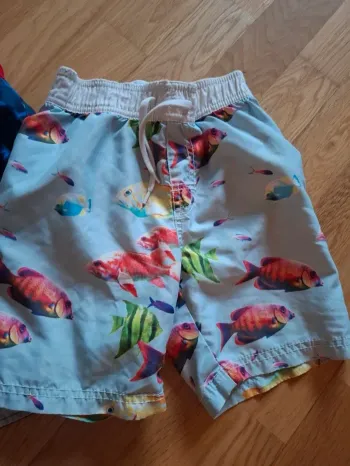 Bermuda de bain 4 ans poissons