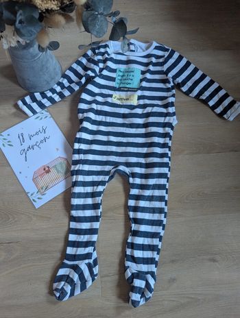 Pyjama Gémo Texto en coton léger 18 mois