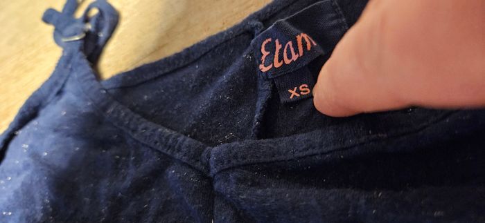 Combinaison ado bleu foncé, avec brillants, Etam, XS ou 14/16 ans - photo numéro 5