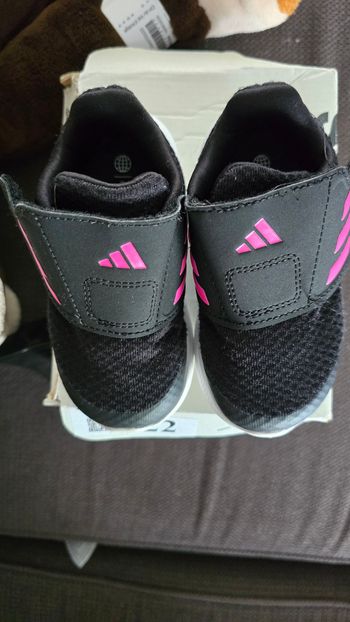 Basket fille noir et rose Adidas 22