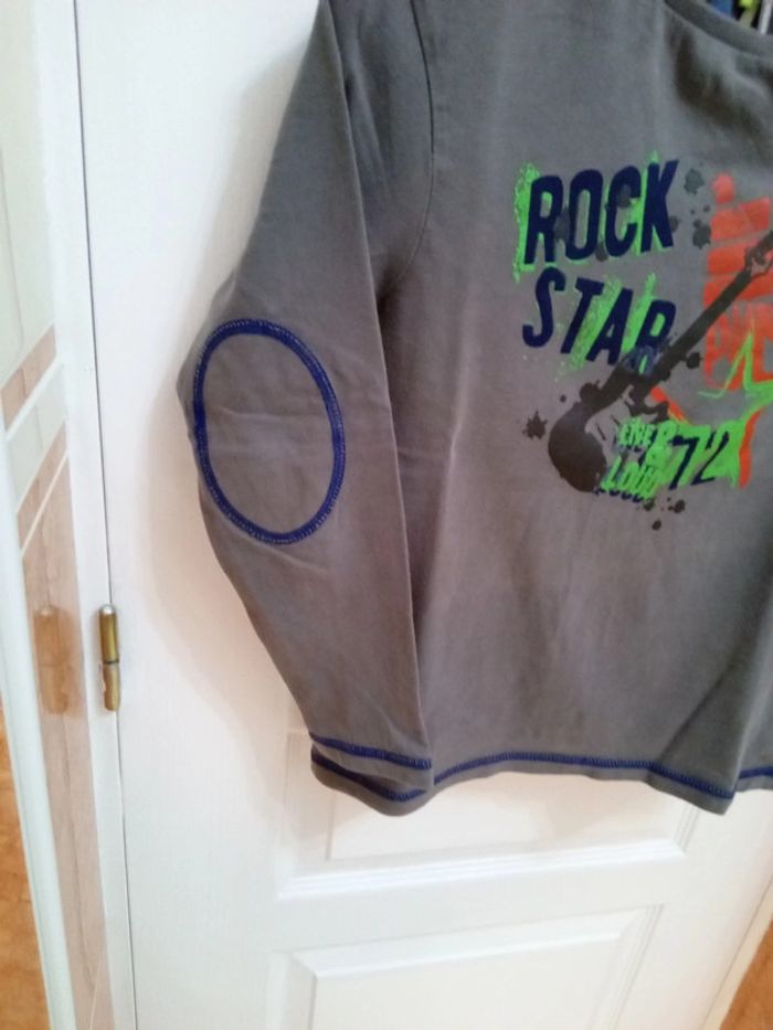 Tee-shirt manches longues "Rock Star" T.10 ans - Orchestra - photo numéro 5