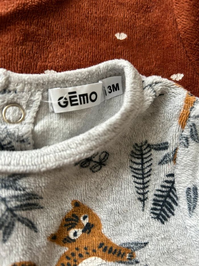 Lot 3 pyjamas velour 3 mois - photo numéro 5