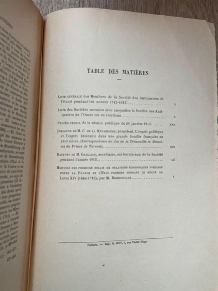 La société tome sixième Antiquaires de l’ouest 1912 - photo numéro 6