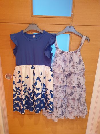 Lot de 2 robes papillons 10 ans