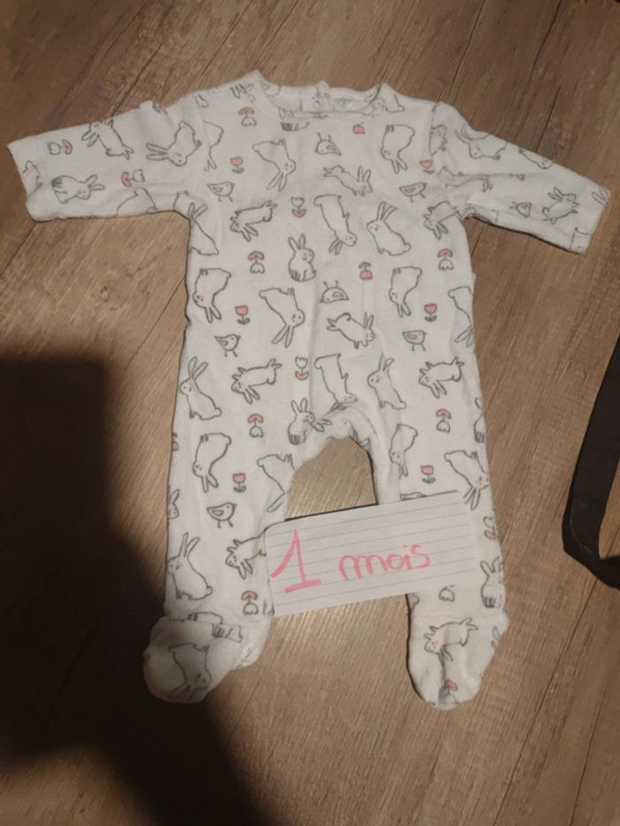 Pyjama/ grenouillere velours