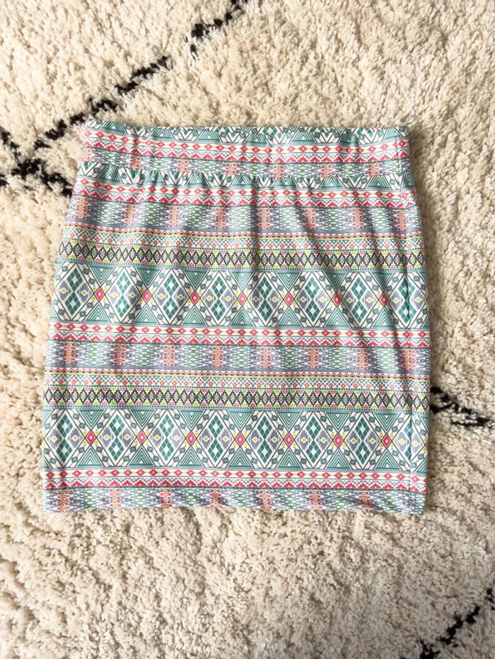 Jupe été motifs aztèques Camaïeu taille 40 - photo numéro 2