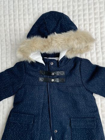 Manteau hiver fille, 6 mois, neuf