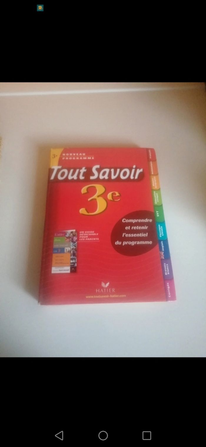 🌸Tout savoir sur le programme de 3 ème "Hatier" 🌸
