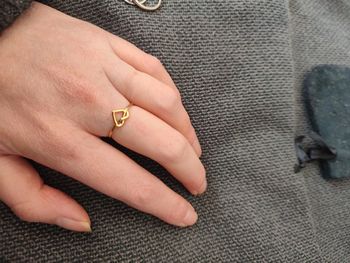 Bague cœur taille unique