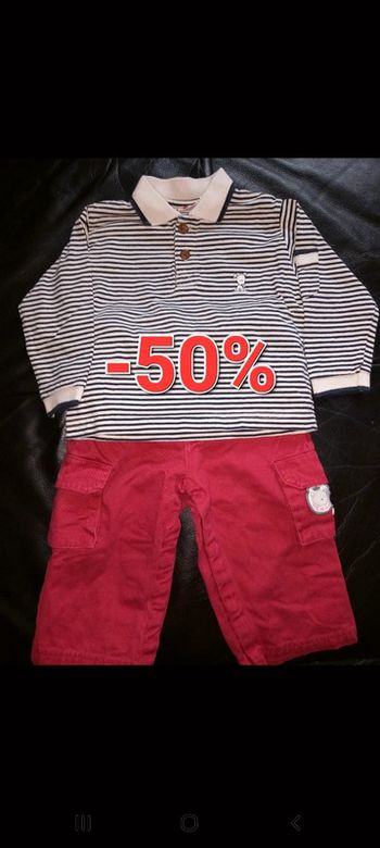 Ensemble pantalon tee-shirt 12 mois