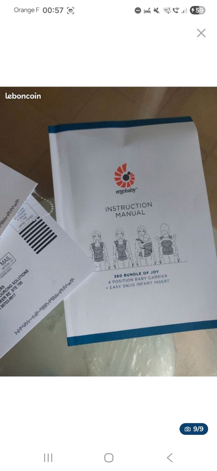 Porte bébé Ergobaby - photo numéro 9