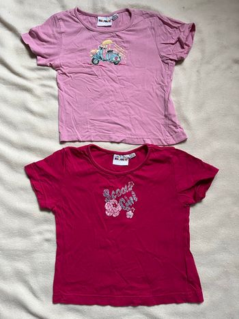 2 tee-shirts 4 à 6 ans 