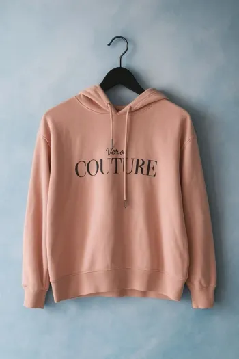 Sweat rose femme taille 34 logo « Viva Couture »