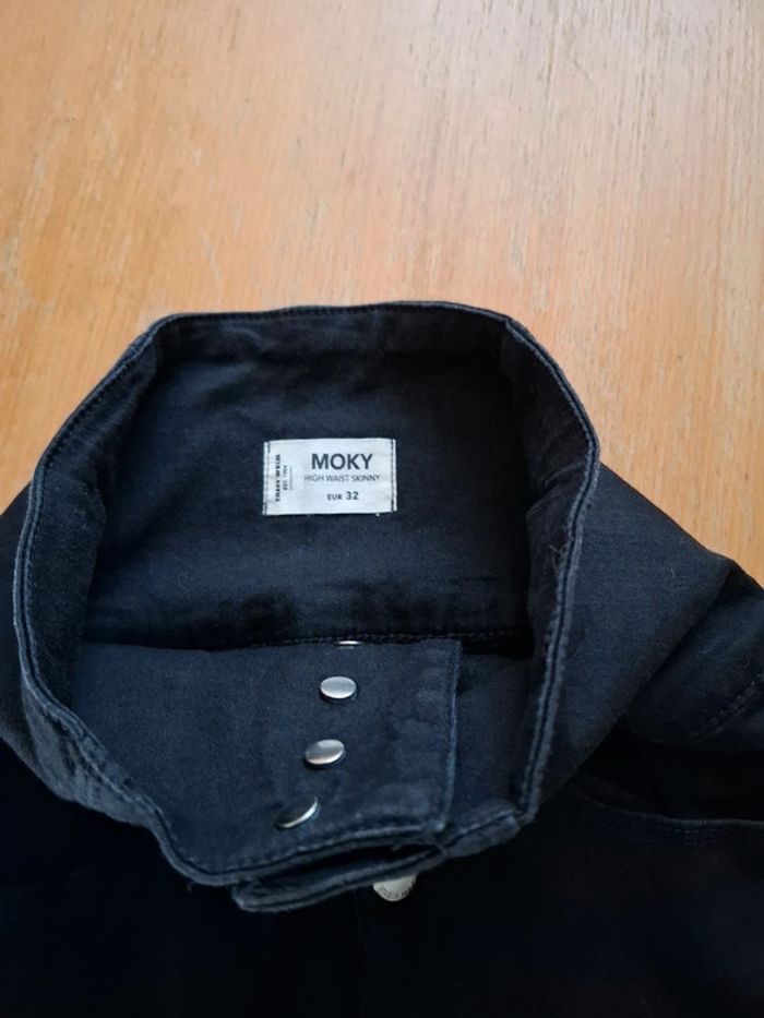 Pantalon taille haute skinny noir neuf taille 32 - photo numéro 4