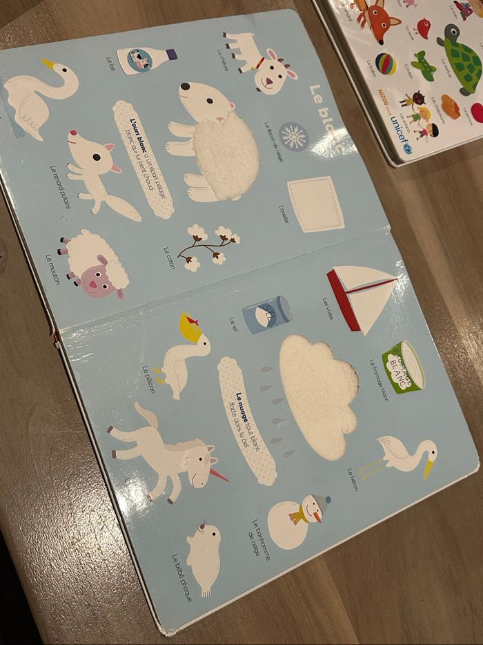 Lot de 2 Livres mes premiers mots, mes premières couleurs et jeu la ferme du toucher - photo numéro 6