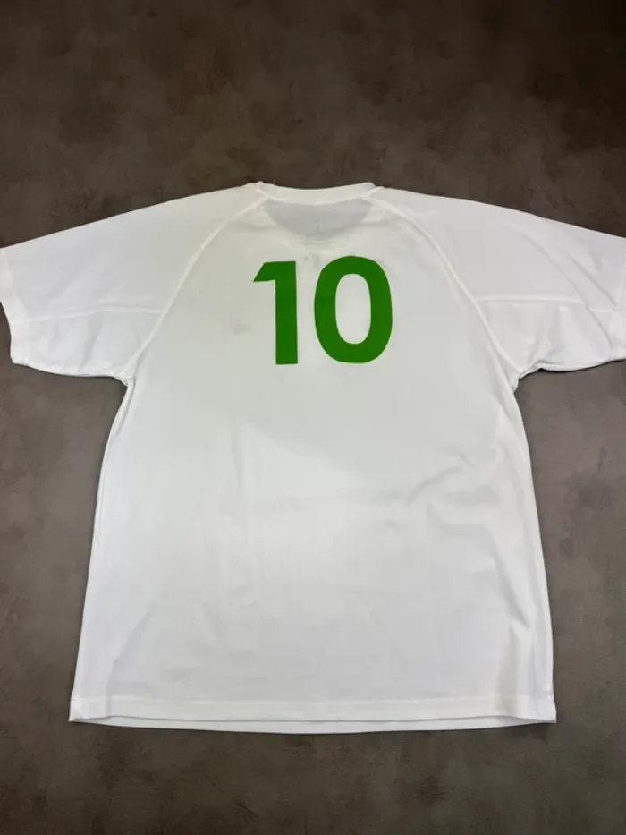 T-shirt Maillot Heineken Blanc Numéro 10 Taille L - photo numéro 5