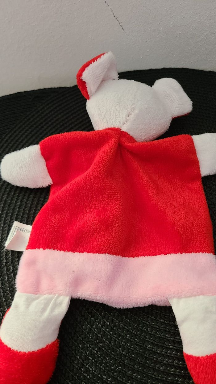 Doudou plat Souris rouge rose Souricette Central Vet Coeurs - photo numéro 3