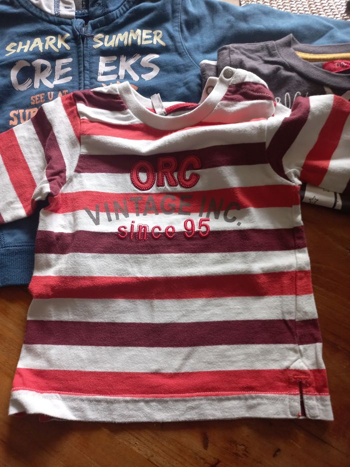 Lot tee-shirt manches longues 18 mois garçon - photo numéro 3