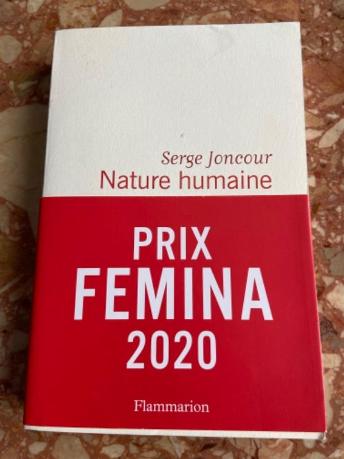 Livre nature humaine de Serge joncour