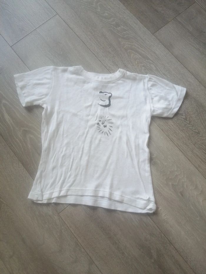 🌸Tee shirt blanc à motifs design mixte Taille 6/8 ans 🌸