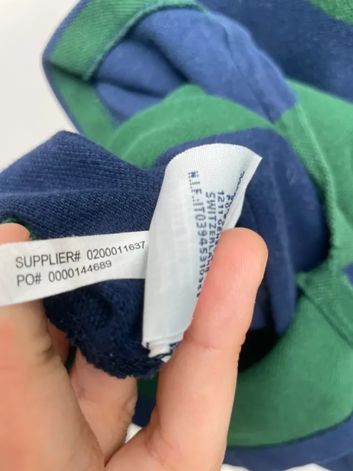Polo Ralph Lauren vintage embroided green blue Mens M - photo numéro 10