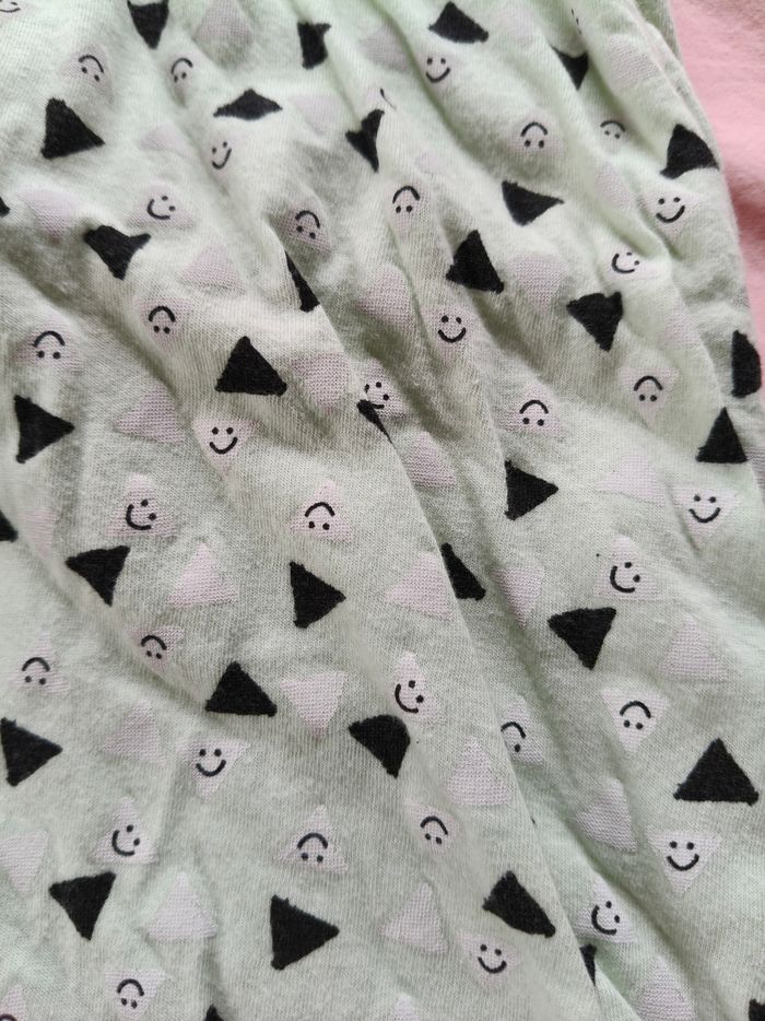 Gigoteuse mi saison mixte Night Night vert triangles 70 cm - photo numéro 2