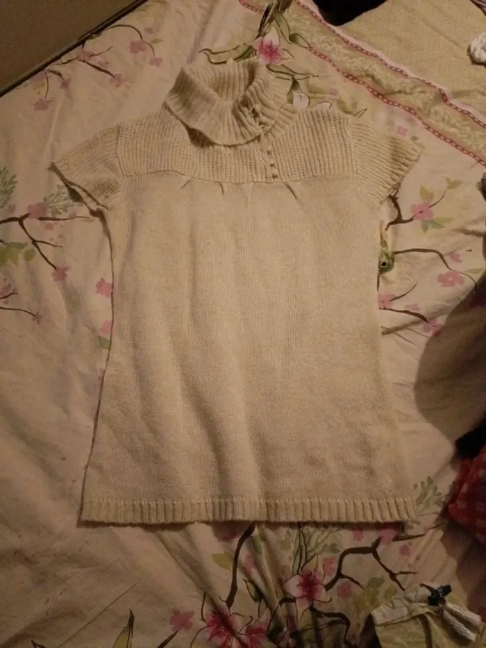 Pull tunique 38 manches courtes toumai