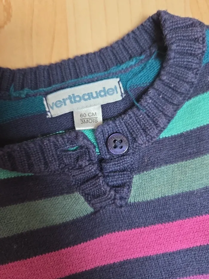 Pull 3mois fille vertbaudet - photo numéro 2