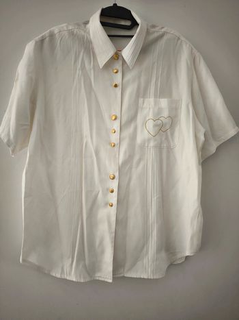 Chemise avec coeur doré taille 46