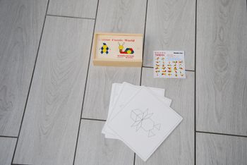 jouet éducatif Puzzle Tangram en bois pour enfants